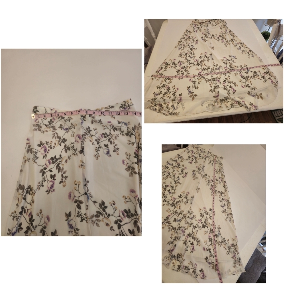 LC Lauren Conrad Runway 2 pc Blouse and Maxi Skirt Set Floral Size Small - Picture 16 of 16